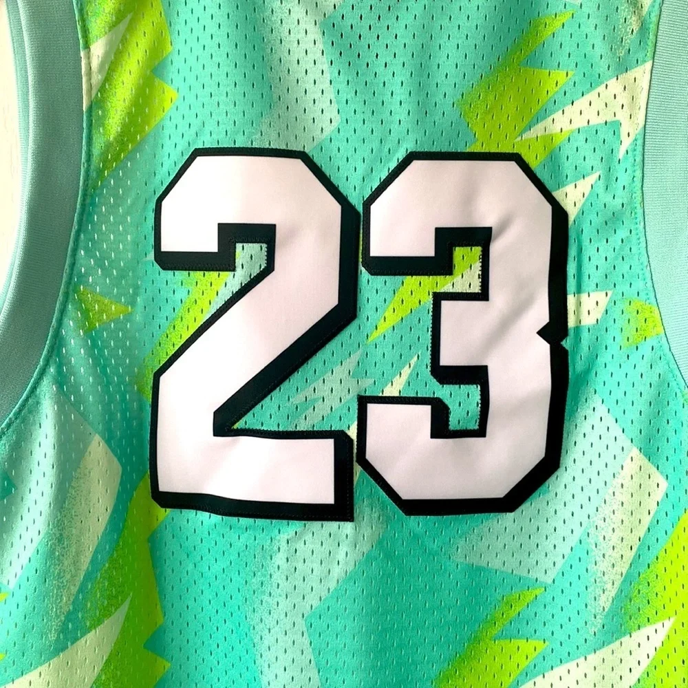 Air Jordan Green Sunset Pulse Jumpman Jersey Size Small
